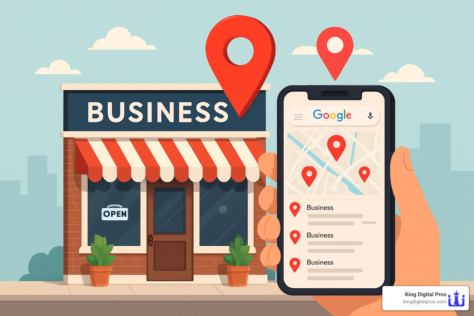 Attracting customers via Google maps