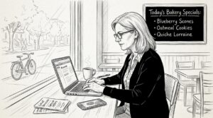 Home 15 Business Owner Sets Up Ppc Campaign In Cafe