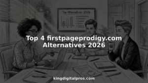 Team Reviewing Digital Agency Comparison Chart