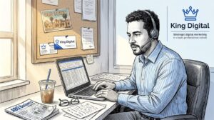 Albuquerque Small Business Owner At Desk Workspace
