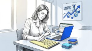 Home 13 Business Owner Creates Marketing Checklist In Café