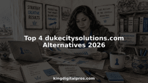 Marketing Professional Reviewing Client Reports In Office