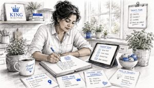 Local Content Planning At Home Desk