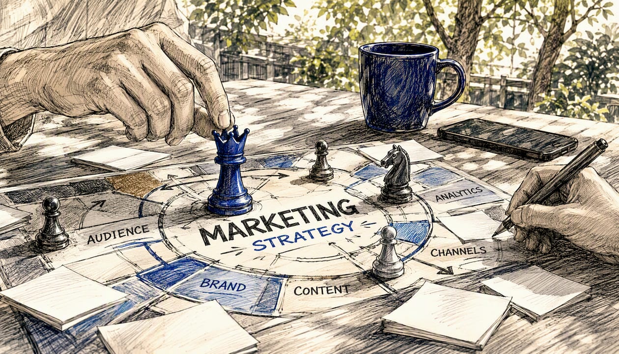 Hands Moving Chess Piece On Strategy Board