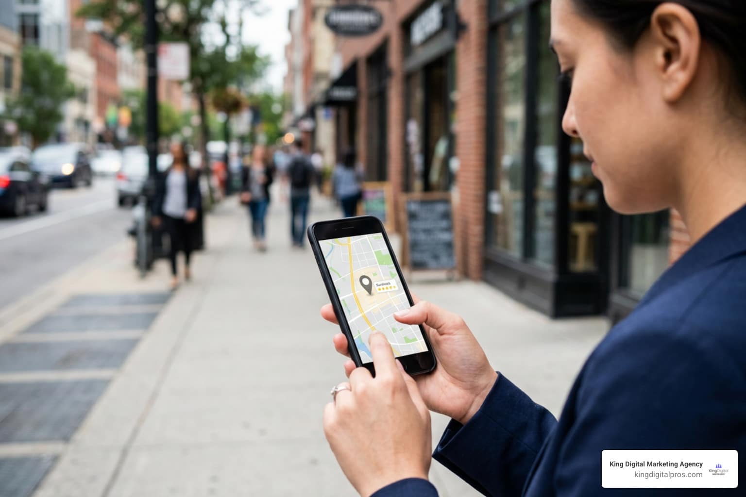 Local Business Search Visibility Map Highlighting Review Impact On Local Pack Rankings