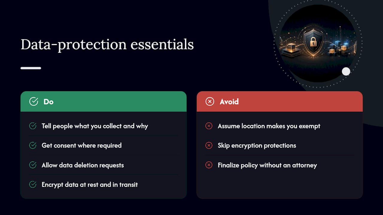 Compliance With Data Protection Regulations Like Gdpr And Ccpa — Overview Diagram