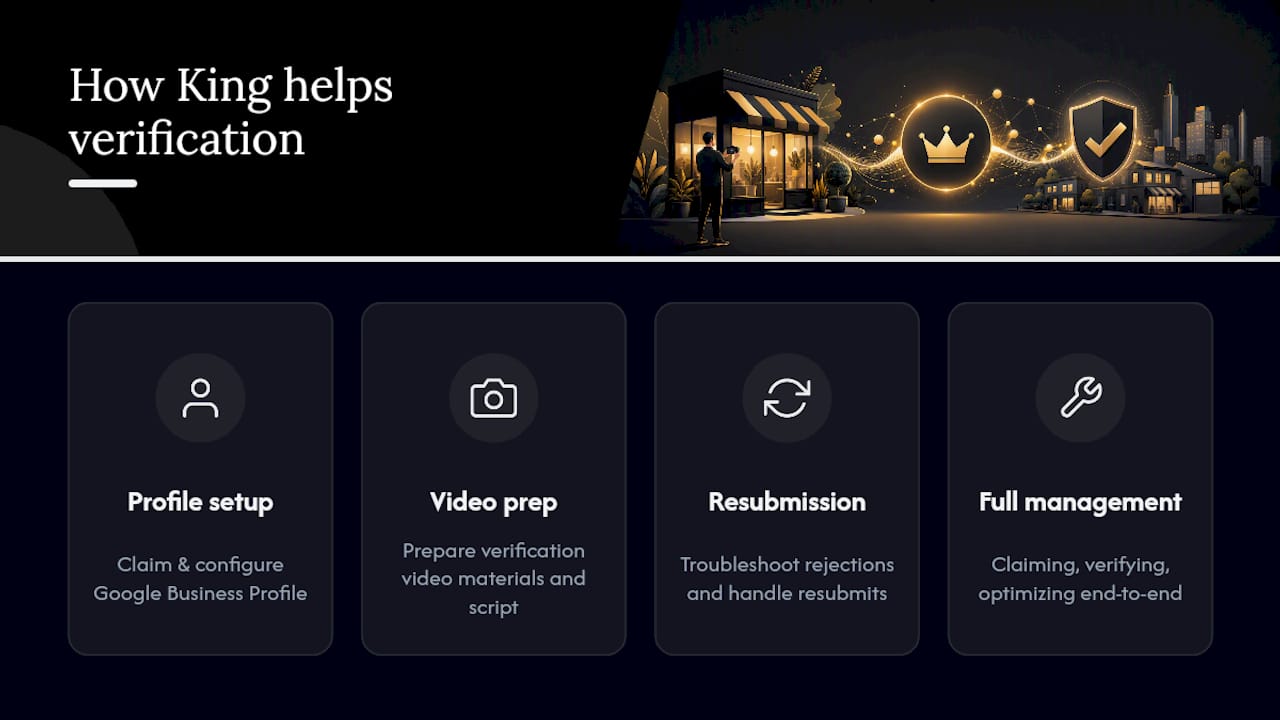 How King Digital Marketing Agency Can Help With Verification — Overview Diagram