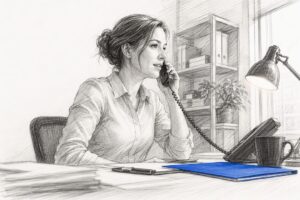 Coordinator Answering Local Service Lead Call