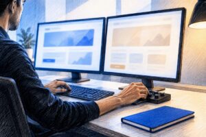 Landing Page Variants Compared In Testing Workspace