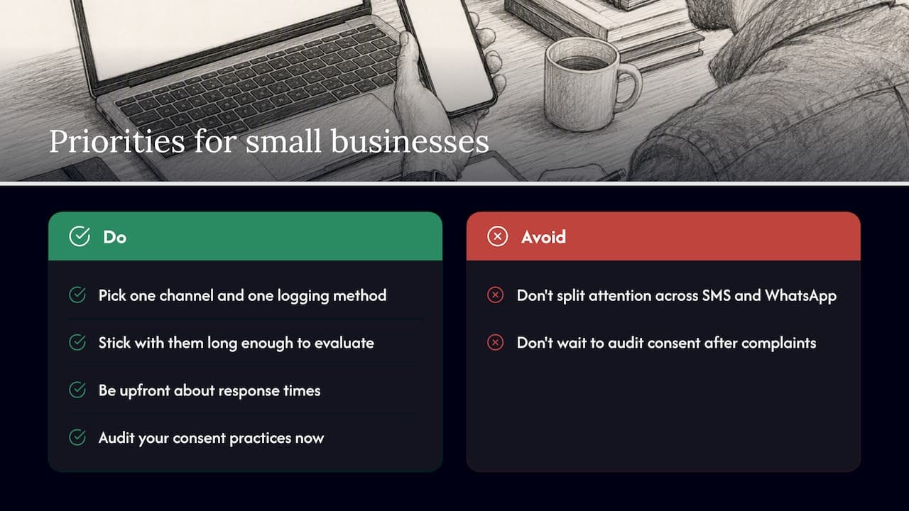 Priorities For Small Businesses Adapting To The Change — Overview Diagram