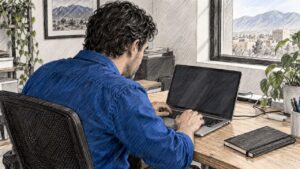 Small Business Owner Editing Structured Data Code