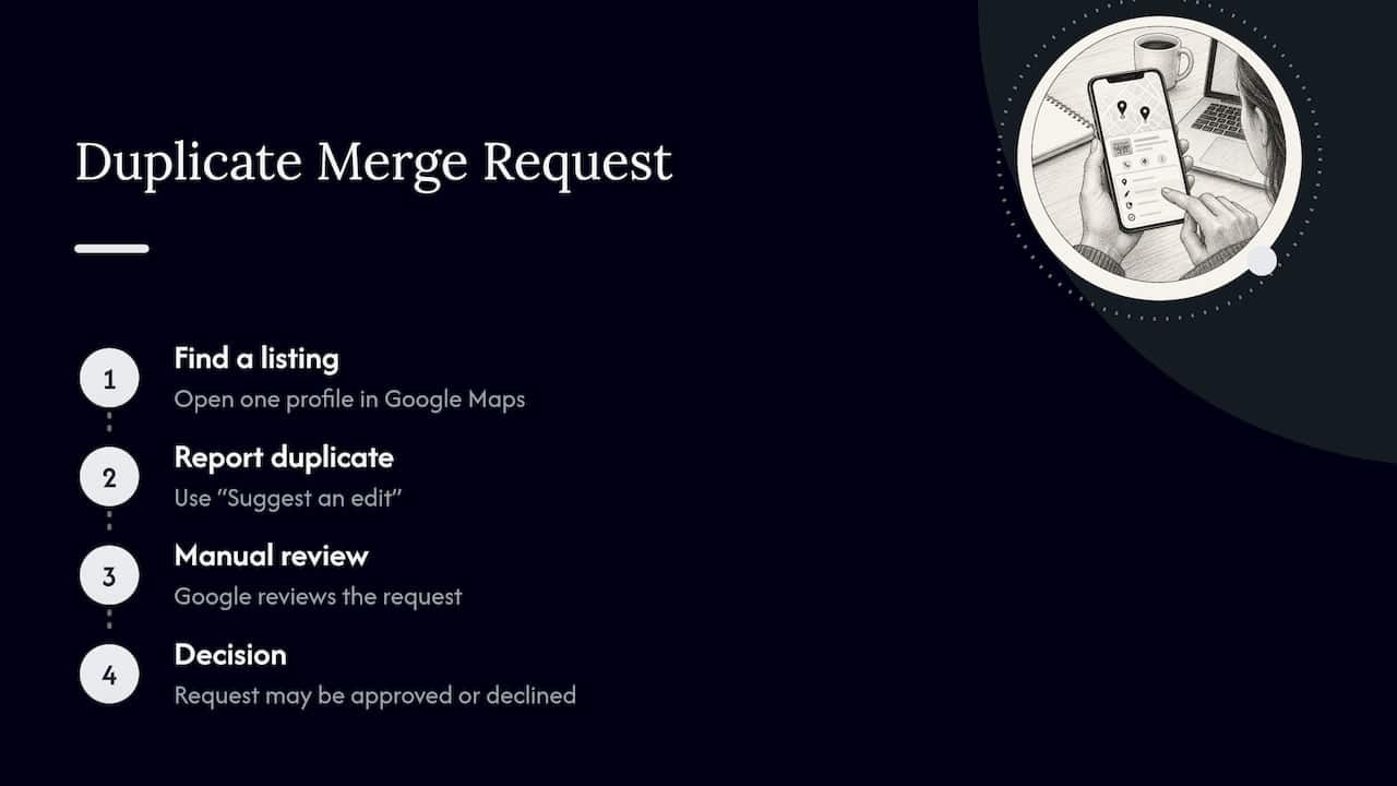 Google Maps Duplicate Report Review Workflow