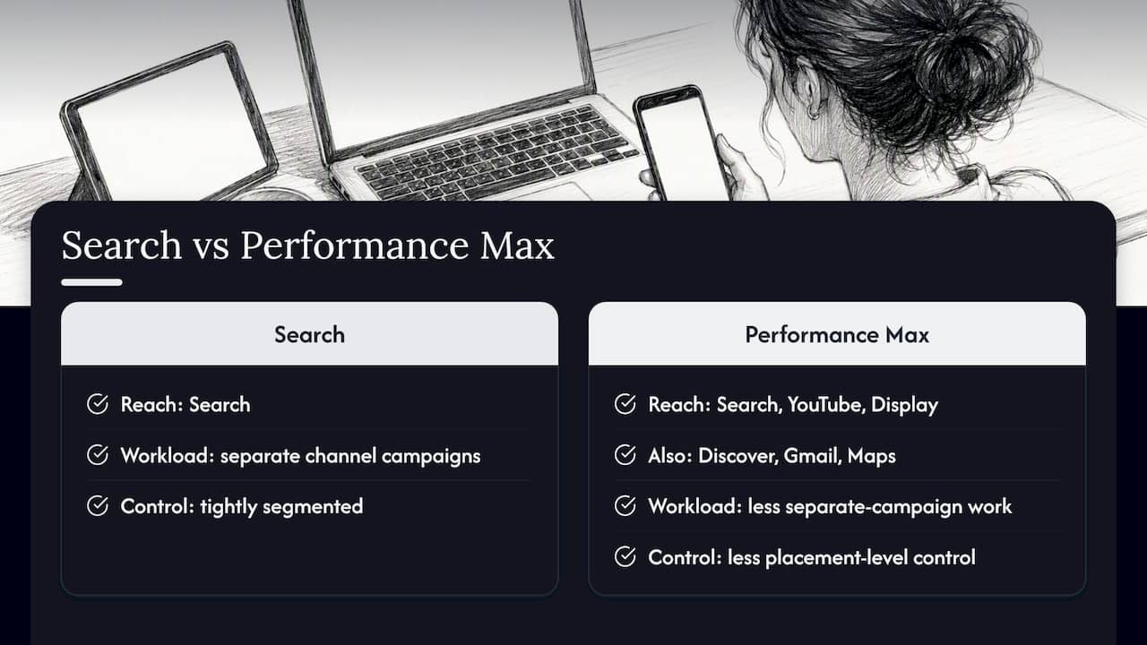 Search And Performance Max Tradeoffs Compared
